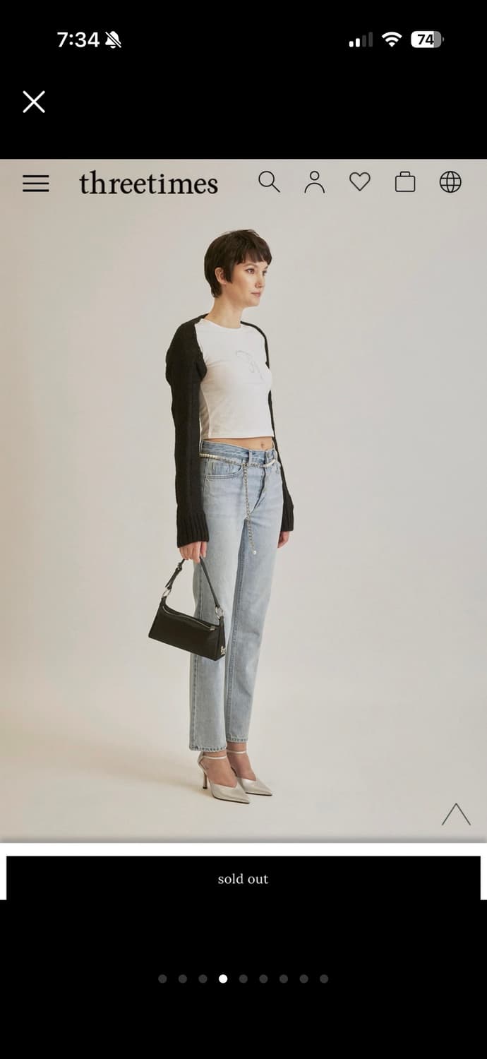 새상품) 쓰리타임즈 쥬얼티 화이트 s 상품이미지6