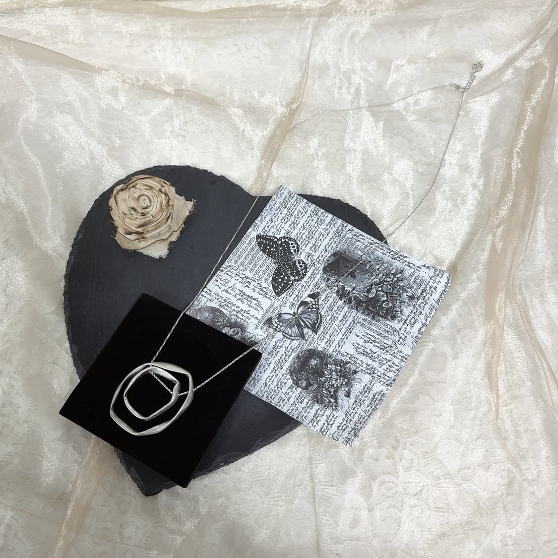 빈티지 달 오각별 레이어드  초커 목걸이 상품이미지2