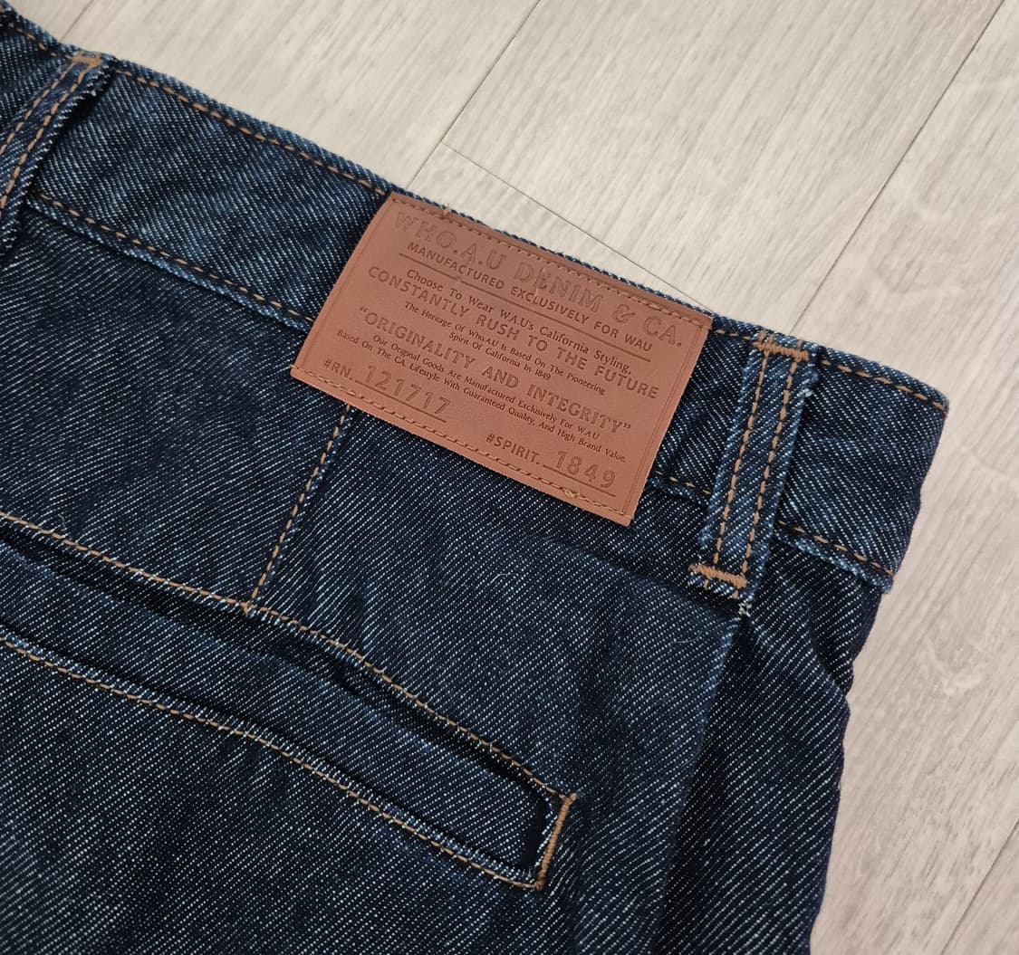 WHO.A.U 후아유 투턱 생지 데님팬츠 상품이미지2