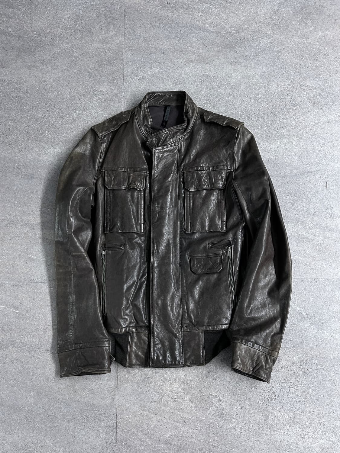 Eloq 더블 클로징 램스킨 자켓 상품이미지6