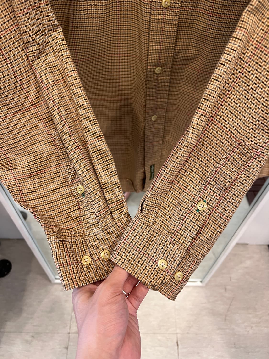 90s Tommy Hilfiger 타미힐피거 투포켓 올드 체크 셔츠 상품이미지4