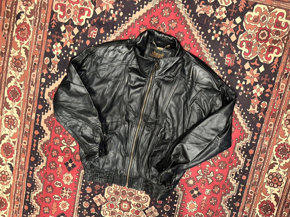 ( XXL ) 가죽자켓 봄버자켓 빅사이즈가죽 빈티지가죽자켓 상품이미지1