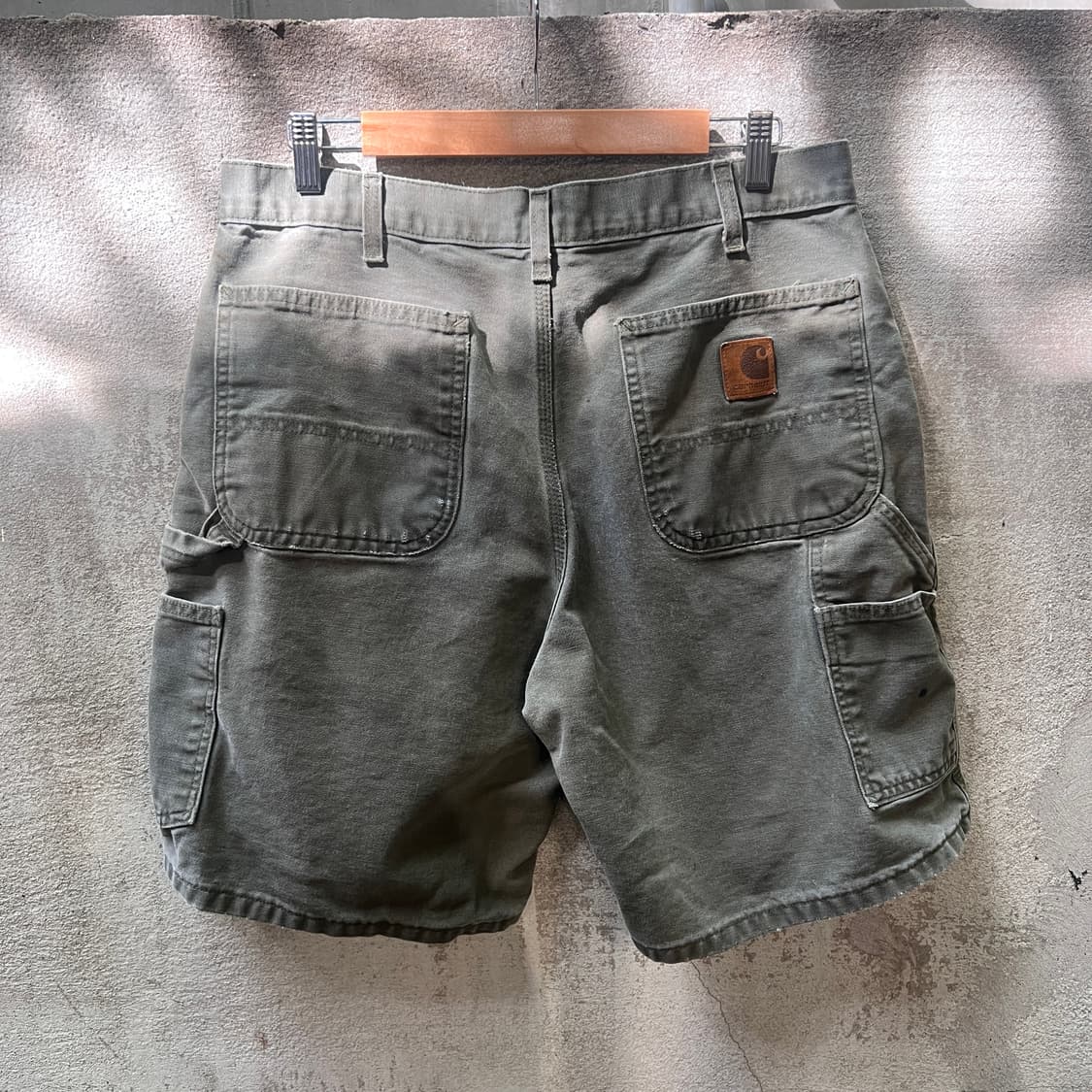 00‘s 칼하트 B25 덕 카펜터 숏 모스그린 상품이미지2