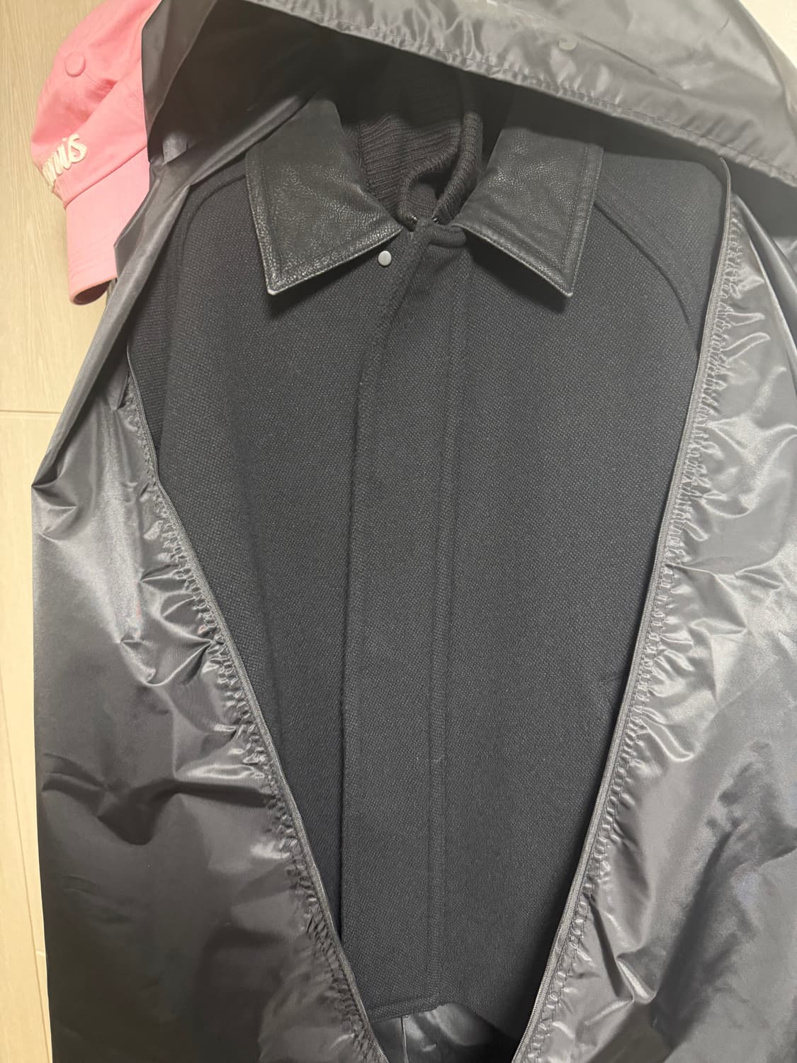 준지 니트레이어드 숏코트 48사이즈 판매합니다. 상품이미지3