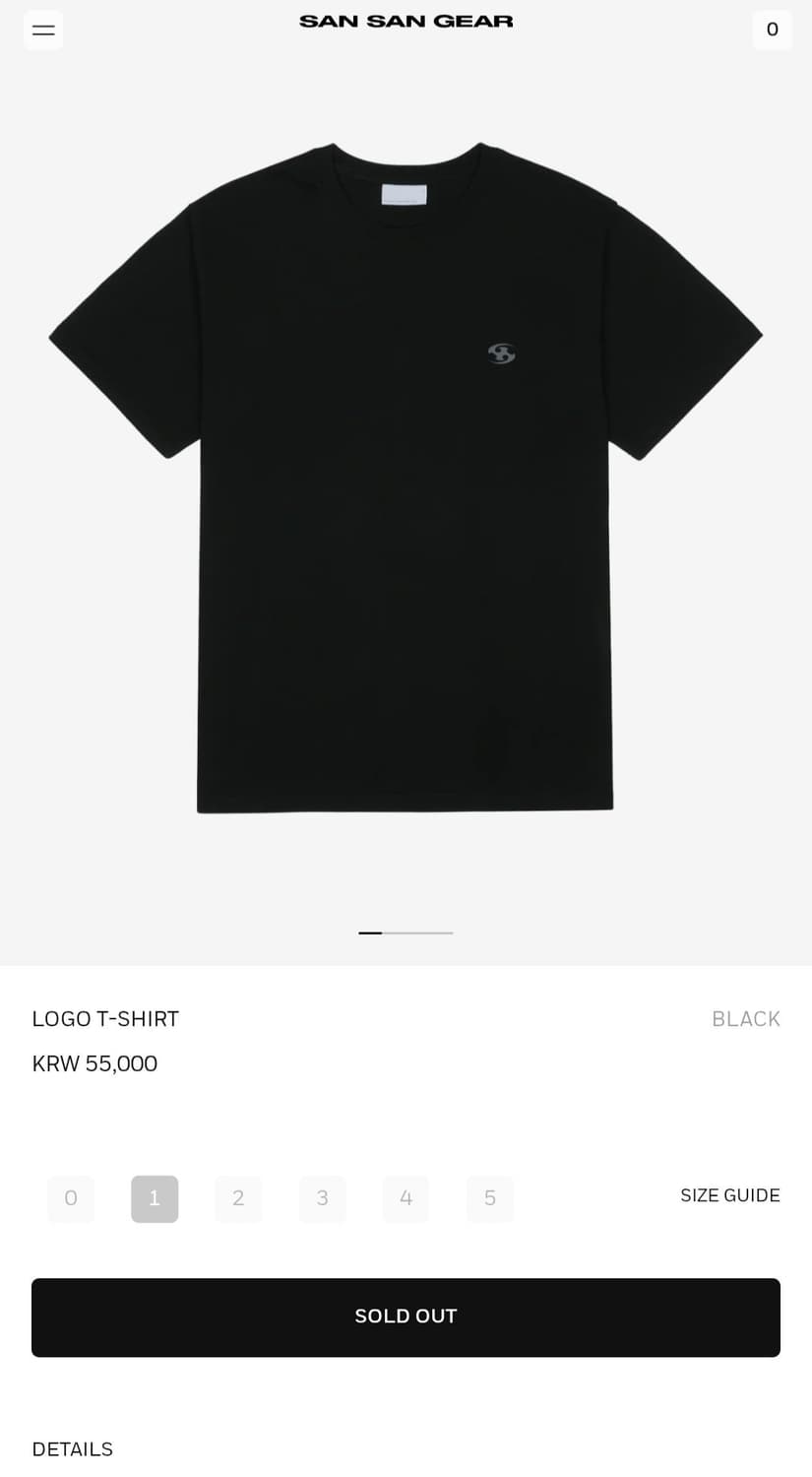 Sansan gear LOGO T-SHIRT (2) 상품이미지1