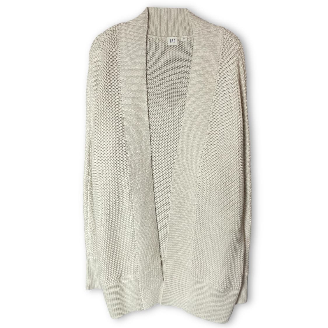 갭 아이보리 니트 짜임 가디건 루즈핏 M 상품이미지1