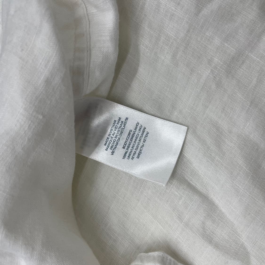 폴로 랄프로렌 네이비포니 린넨 화이트 셔츠 4XL 상품이미지6