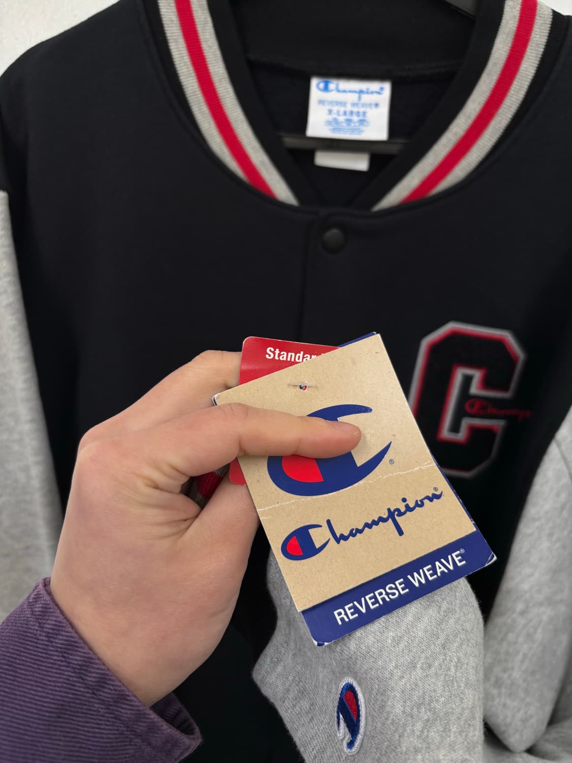 새상품)챔피온 리버시위브 블루종 점퍼 상품이미지5