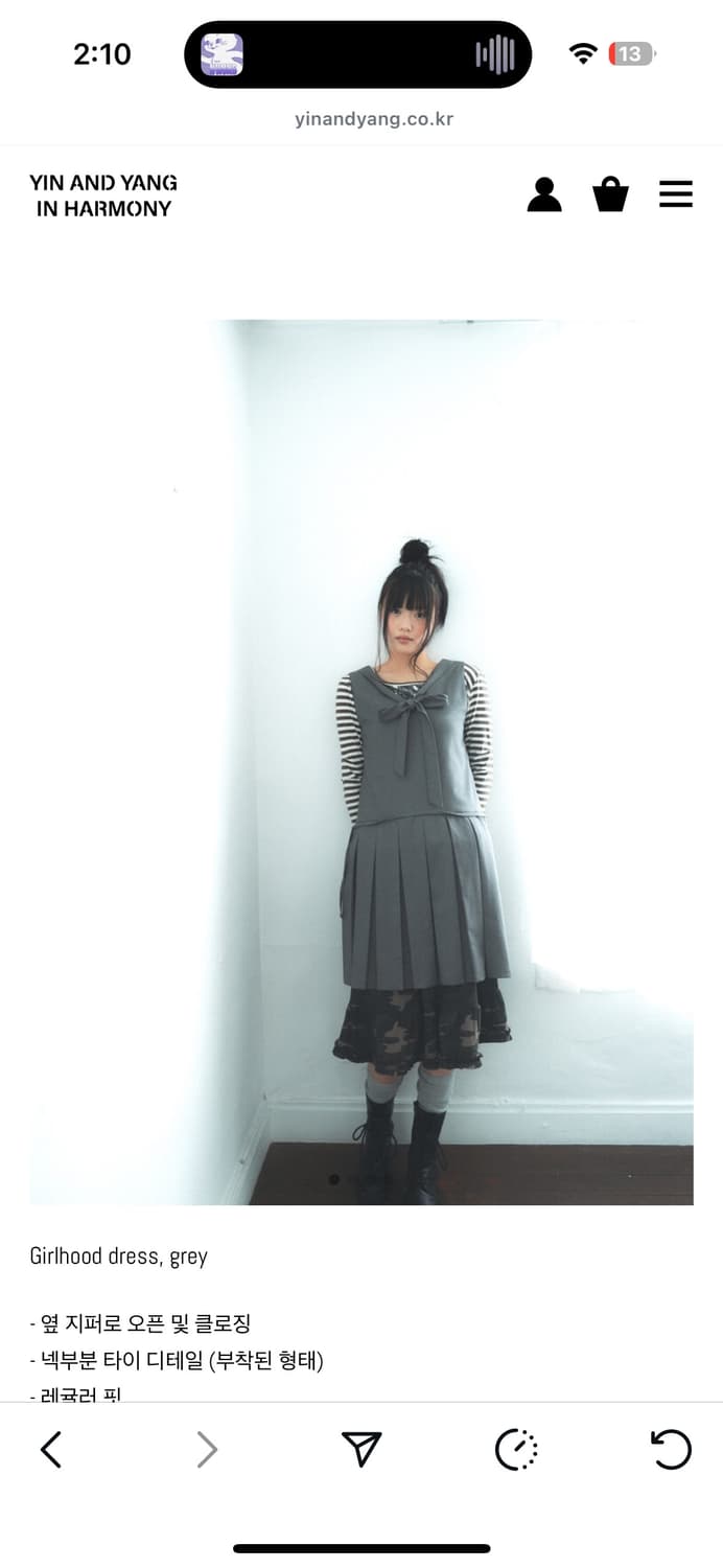 인앤양하모니 플리츠 원피스 상품이미지2