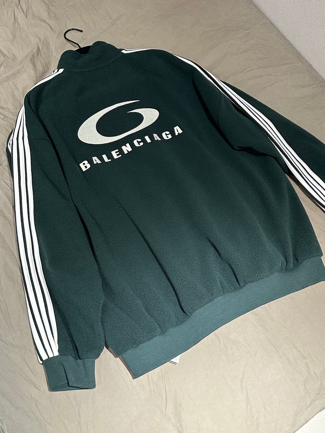 발렌시아가 루프 스포츠 아이콘 집업 자켓 그린 s사이즈 상품이미지4