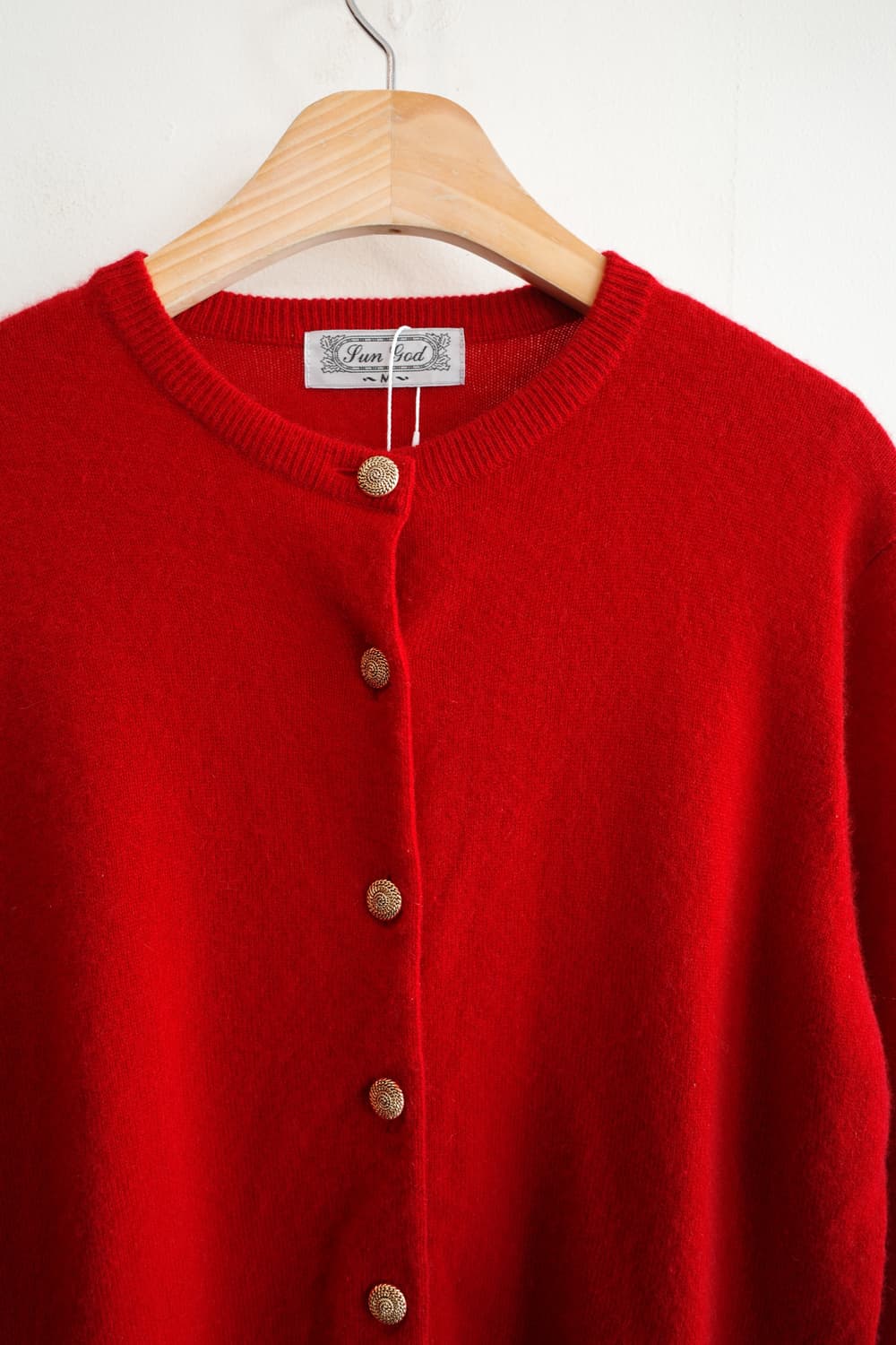 Japan brand 캐시미어100 금장 가디건 상품이미지2