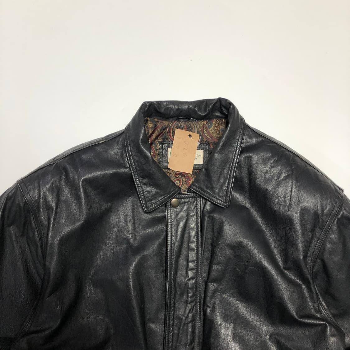 이태리 카우하이드 레더 코트  상품이미지4