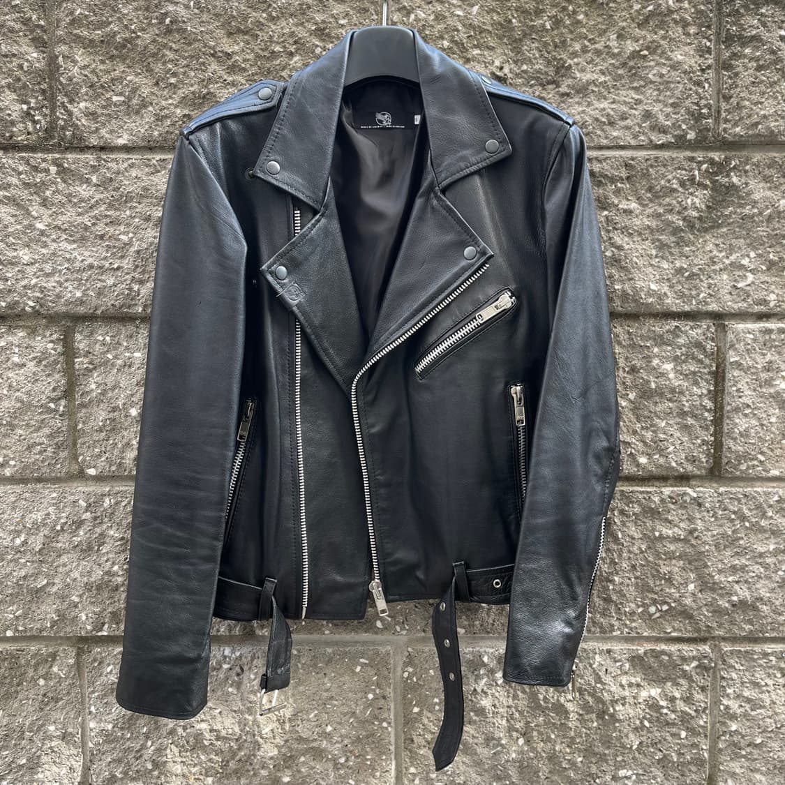 [S] Wings Of Liberty 크롭핏 레더 자켓 상품이미지1