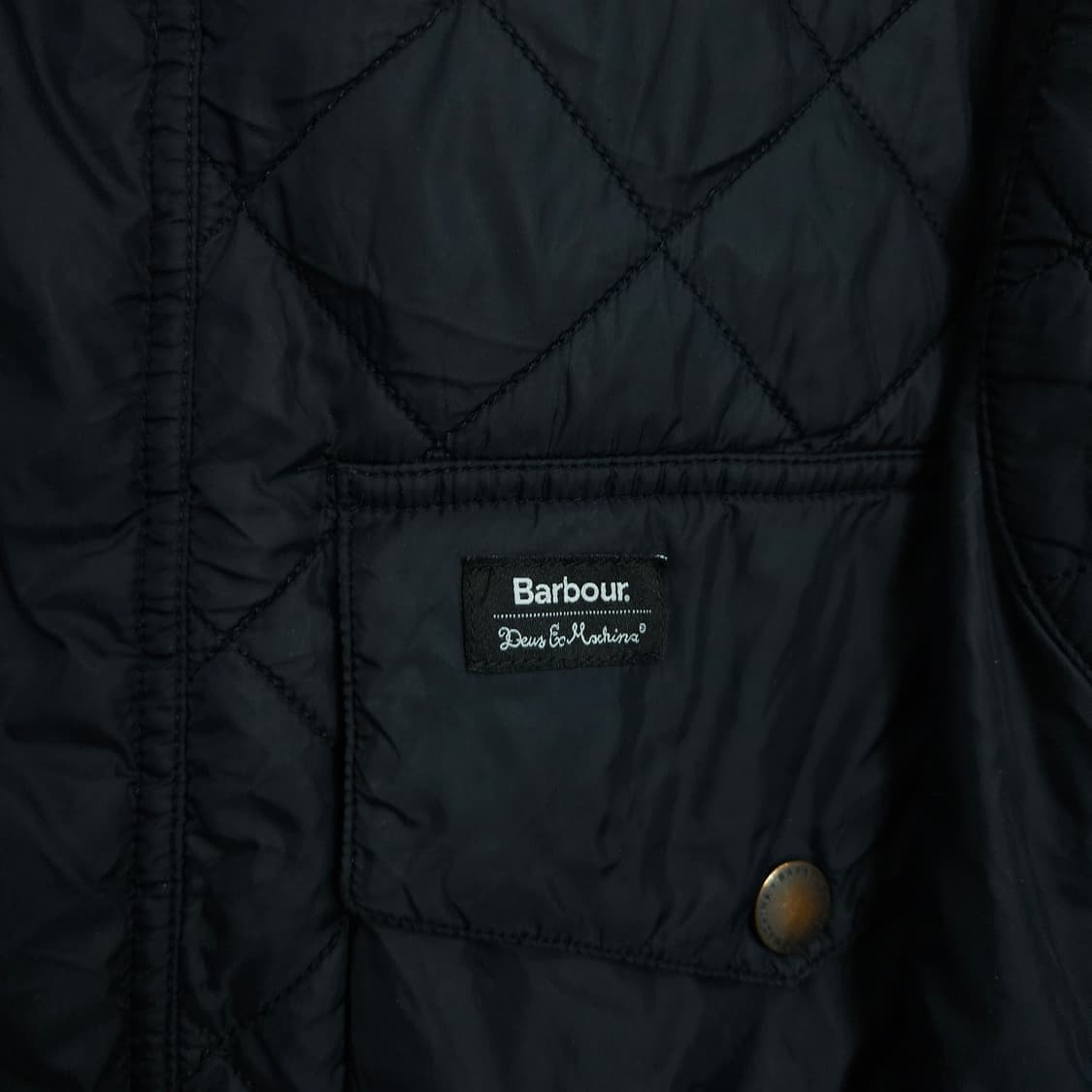 데우스 x 바버 퀼팅 자켓 S 상품이미지5