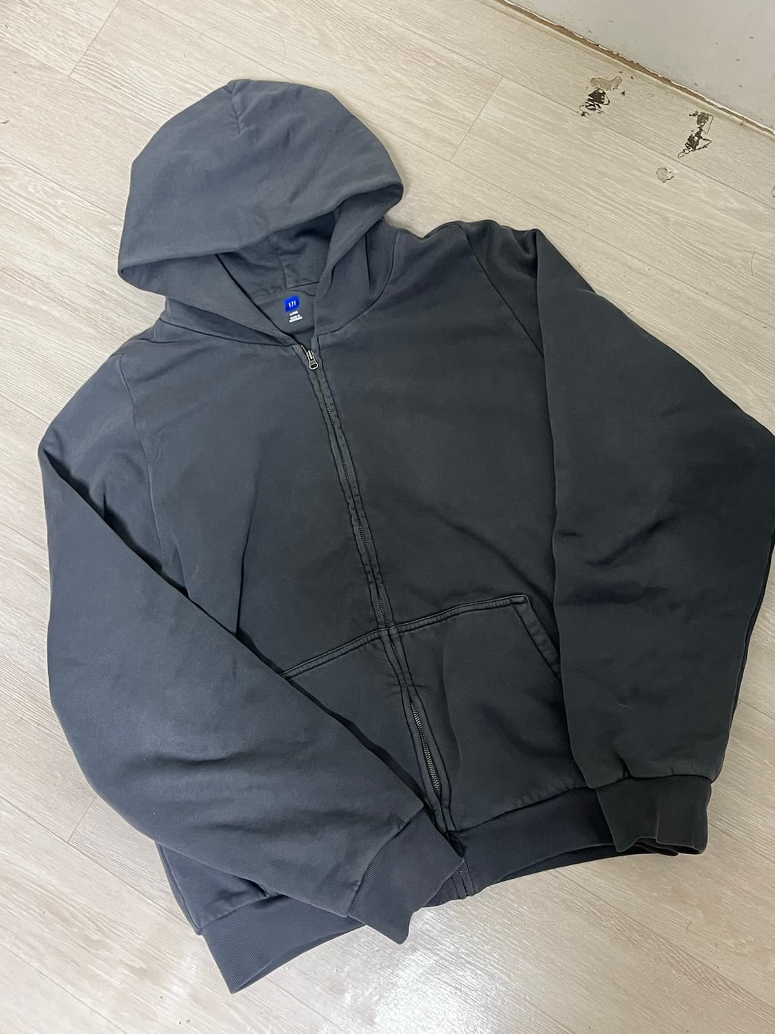 칸예 이지갭 후드집업 다크그레이 L 상품이미지1
