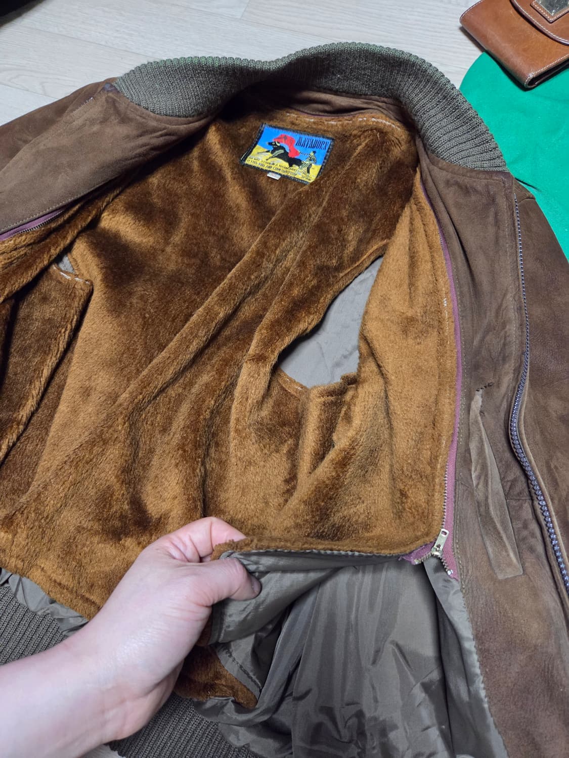 MATARDORN 스웨이드 자켓 봄버 보머 점퍼  상품이미지3