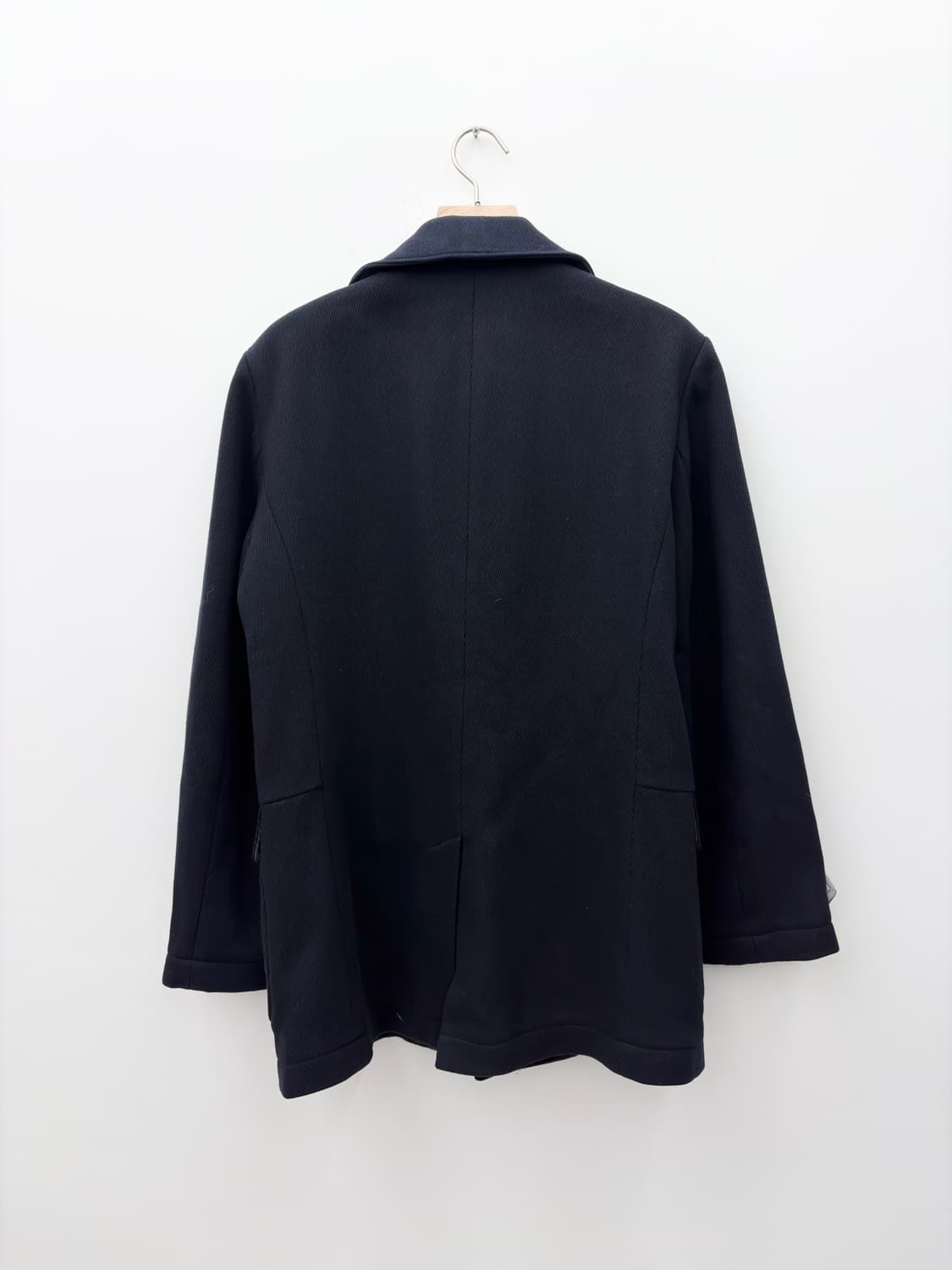 ITALIAN FABRIC NAVY COAT 상품이미지6