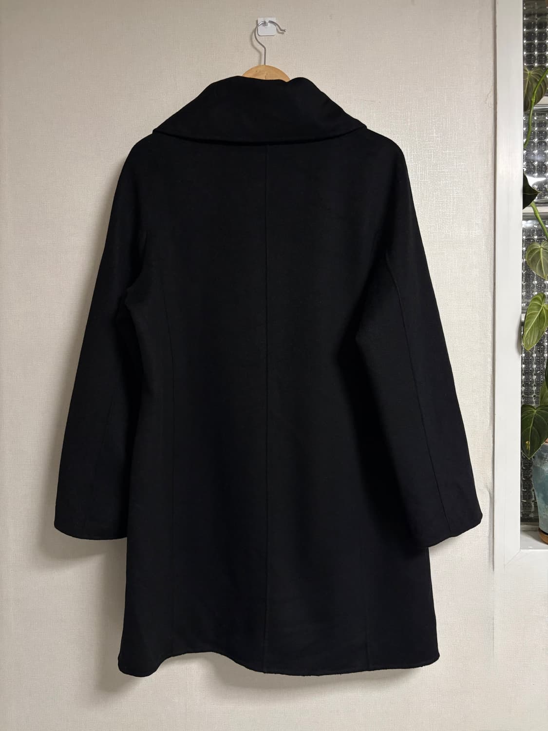 하나에모리 캐시미어100% 블랙 코트 상품이미지2
