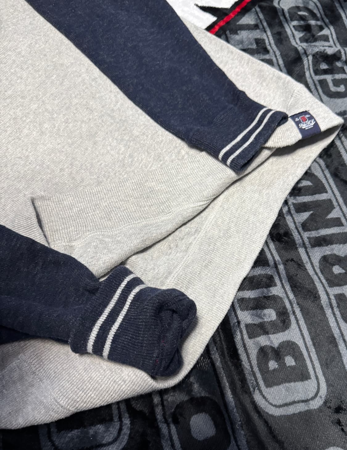 폴로 랄프 로렌 래글런 니트 그레이 네이비 상품이미지7