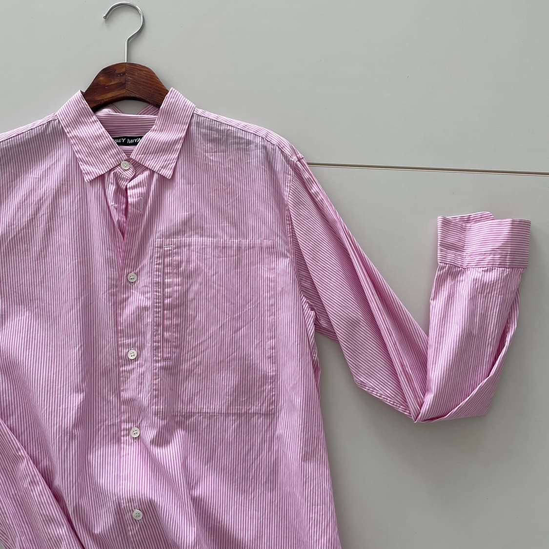 이세이미야케 핑크 체크 셔츠 상품이미지4