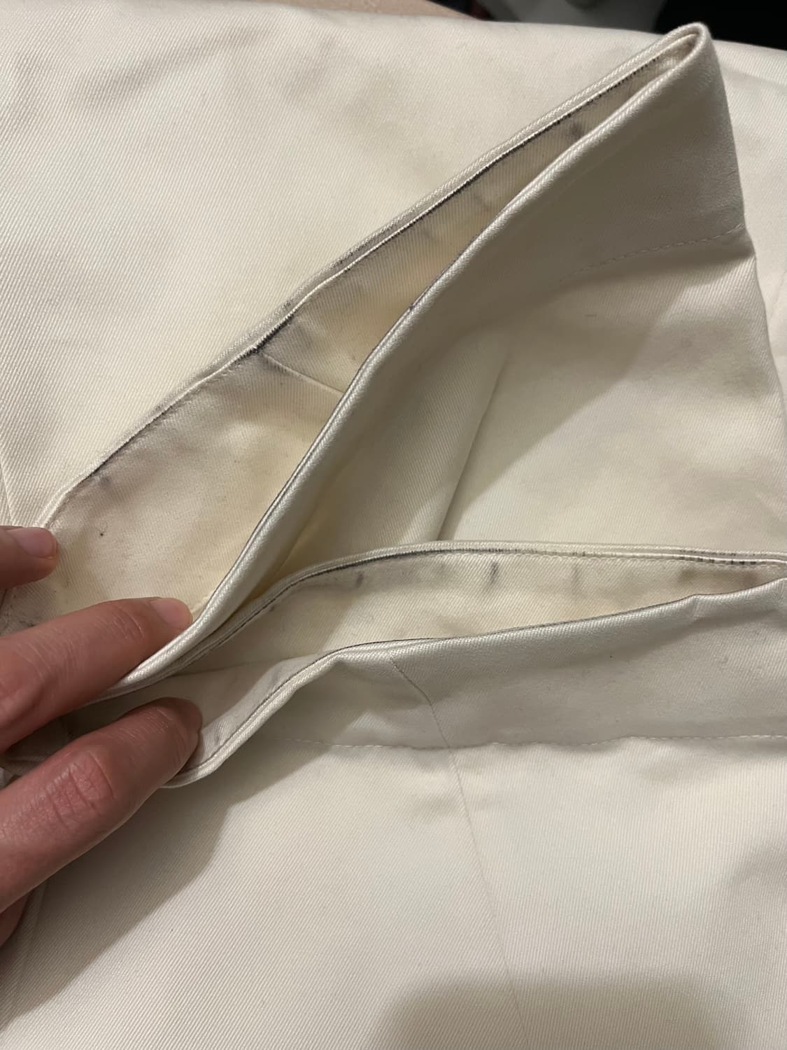 스튜디오니콜슨 화이트 팬츠 상품이미지5