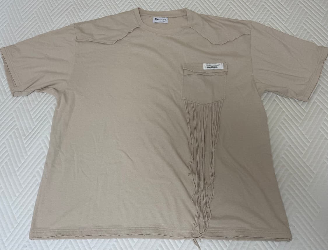 FACCIES BOUCLE NEP FRINGE Tee 키나리 1 상품이미지5