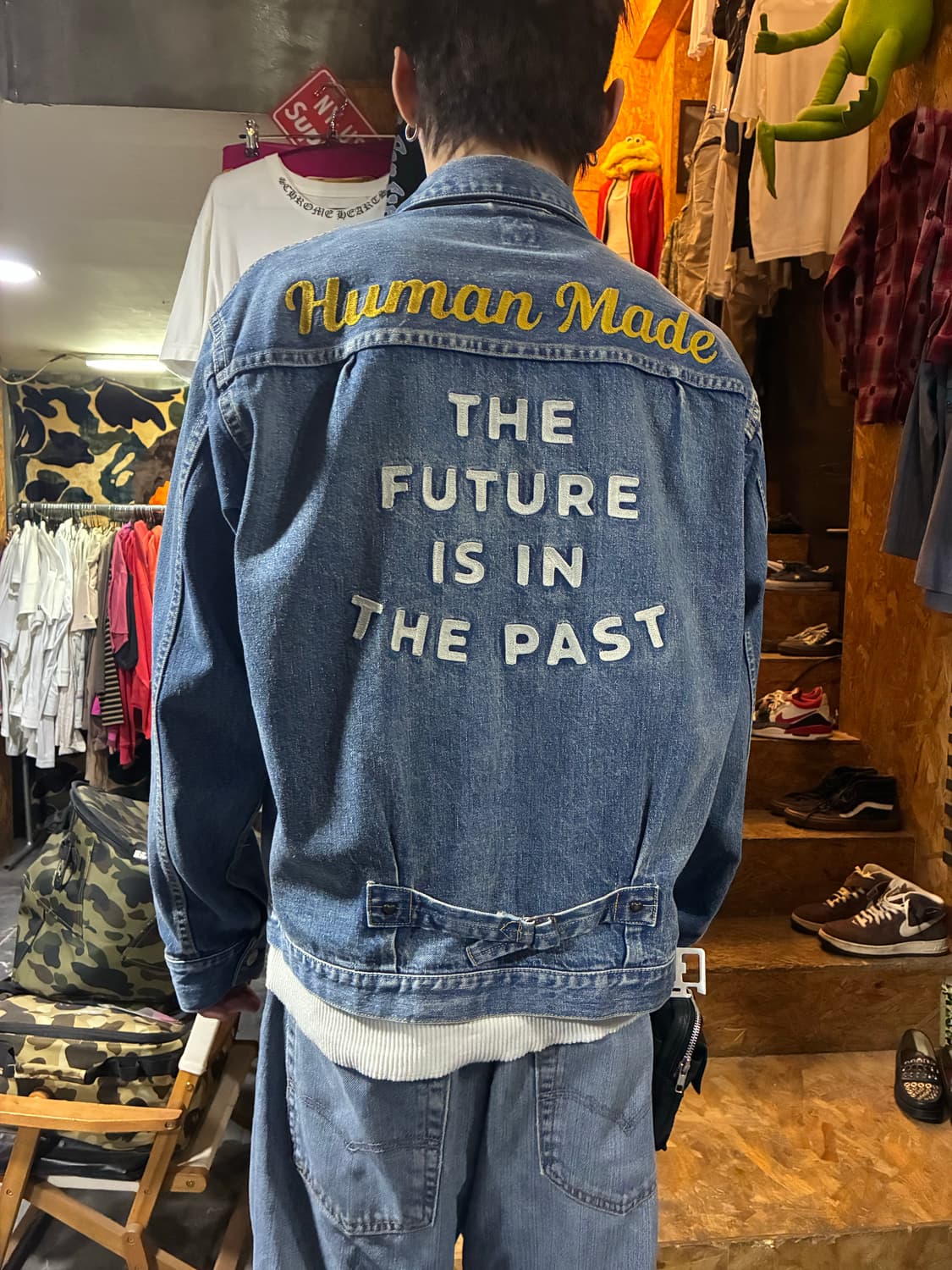 24ss HUMAN MADE 휴먼 메이드 에이징 데님 워크 자켓 상품이미지2