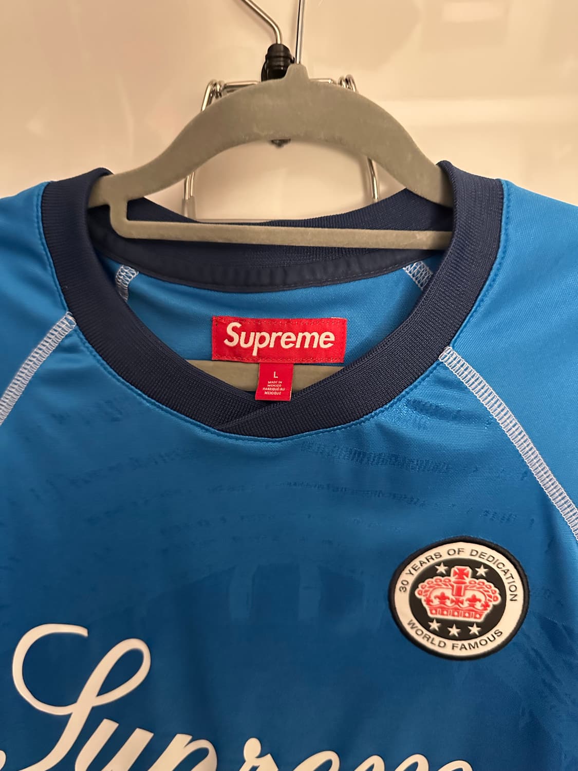 슈프림 자카드 사커 저지 L 상품이미지3