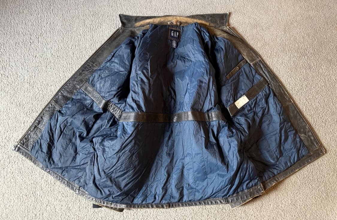 올드 갭 레더 자켓 상품이미지5