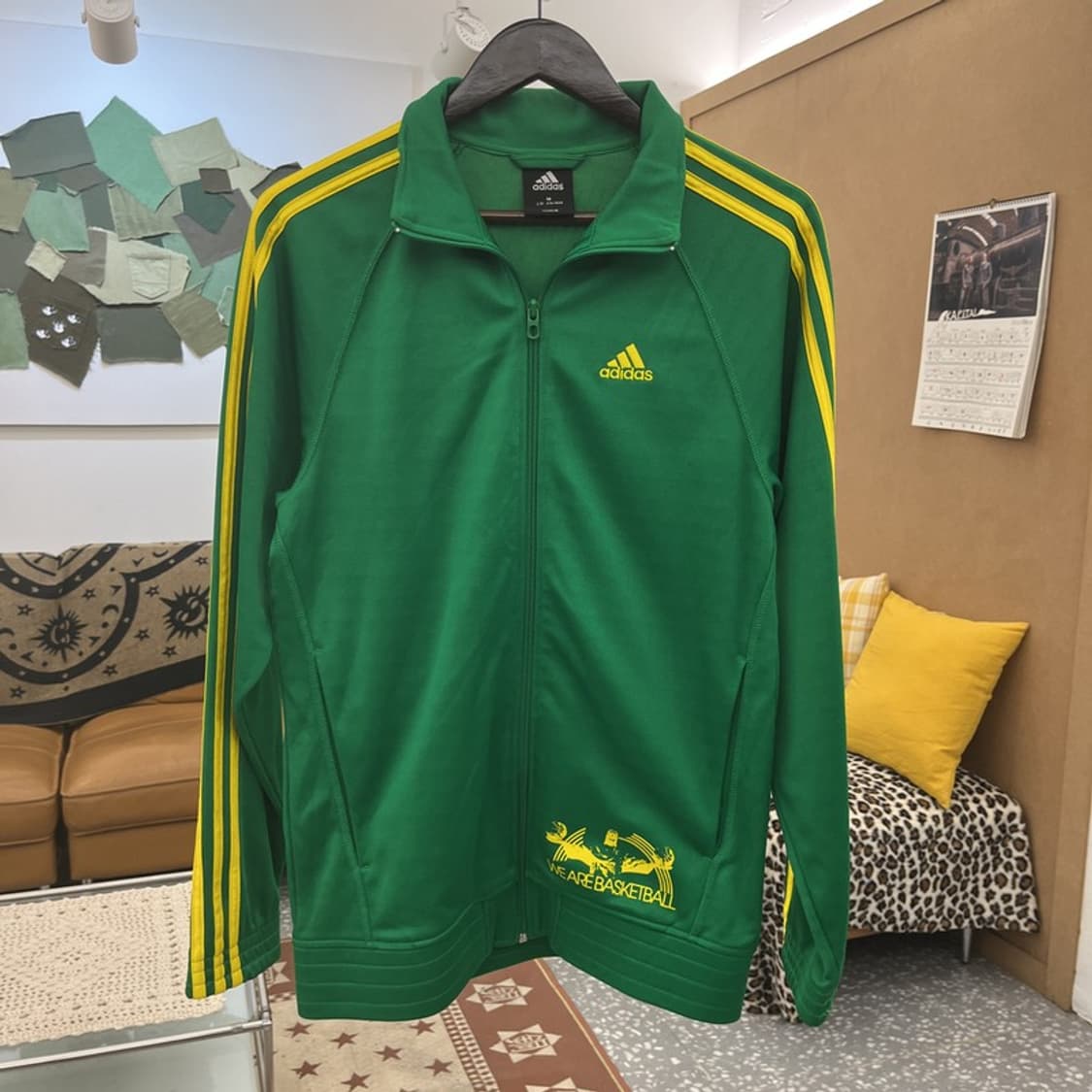 아디다스 베스킷볼 올드스쿨 레트로그린 져지 집업 M C10070 상품이미지3