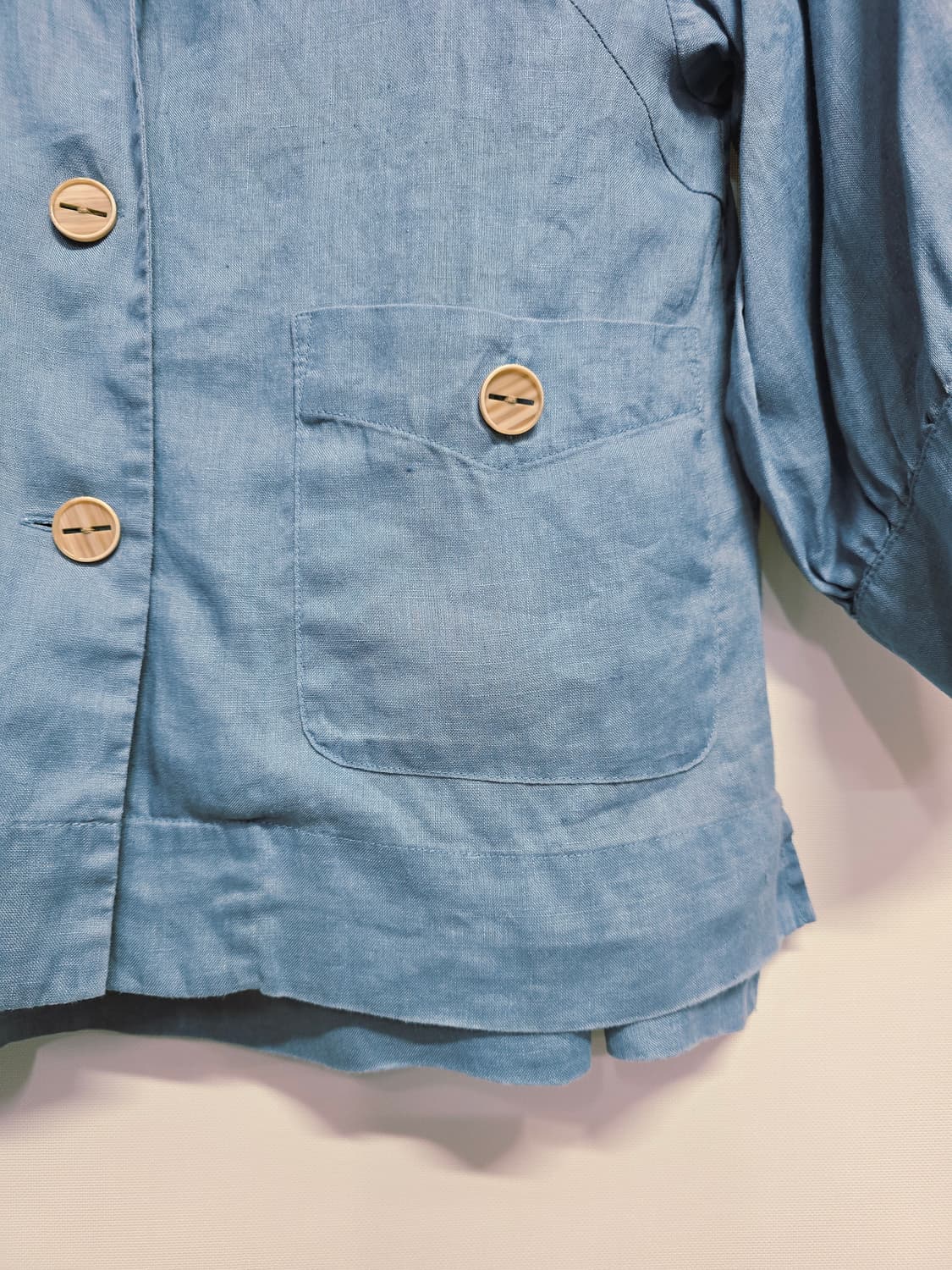 지스튜디오  블루 린넨 자켓 66 상품이미지3