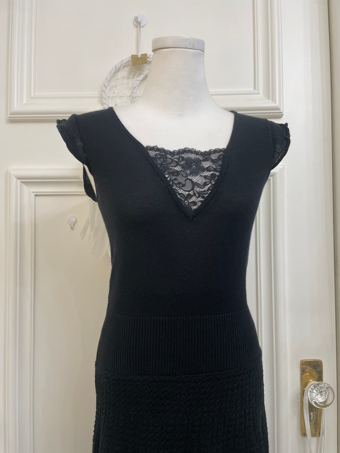 black lace point crochet knit opc 상품이미지5