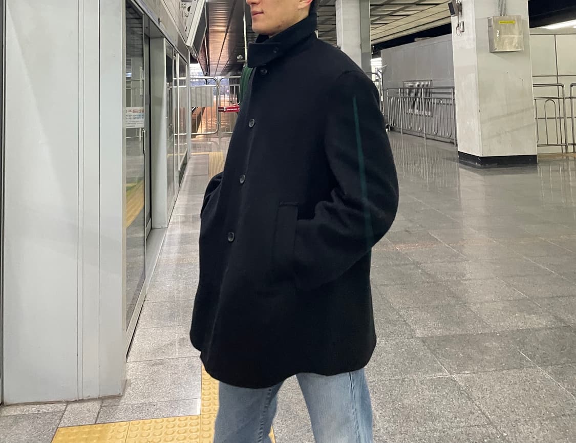 무지 라보 캐시미어 쇼트 코트 (100사이즈) 상품이미지1