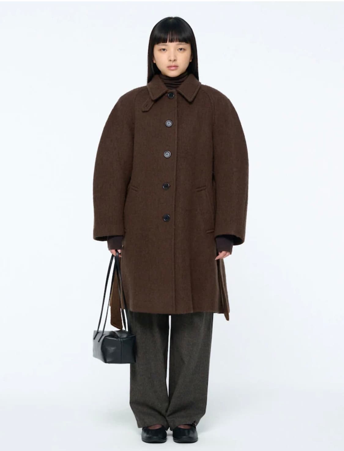 아모멘토 Alpaca Raglan Coat Brown (000사이즈) 상품이미지1