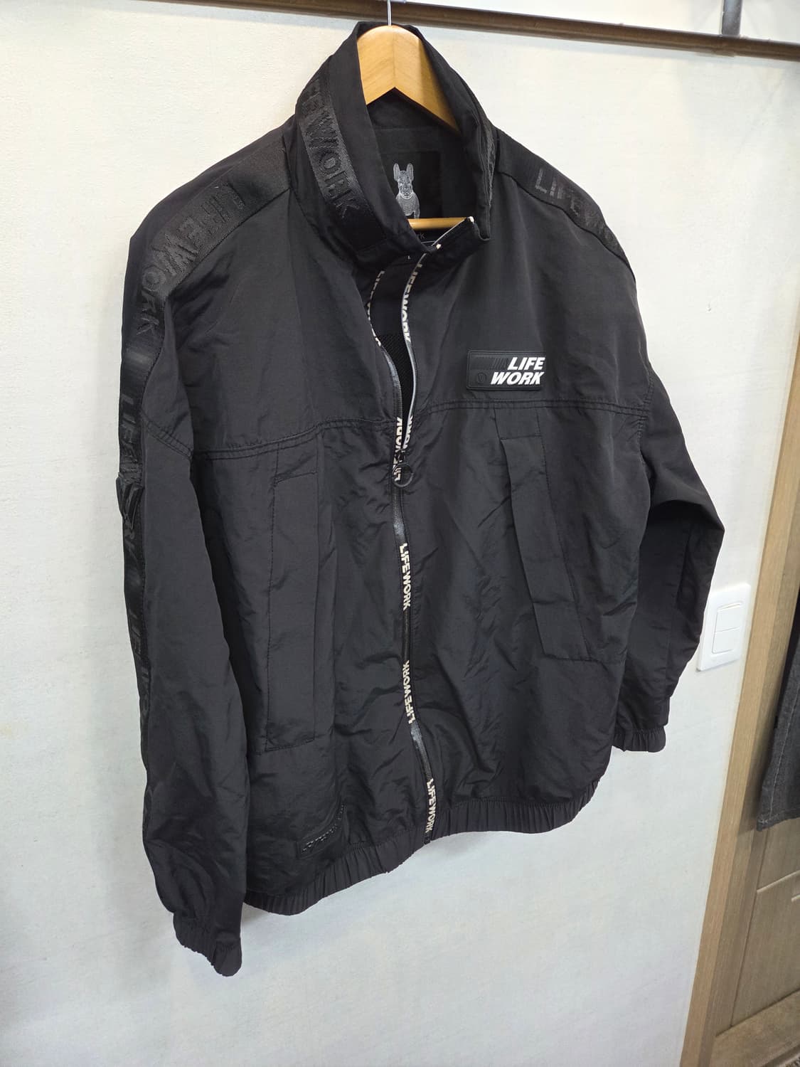라이프워크 테잎로고 레터링 바람막이 집업자켓 L 상품이미지6