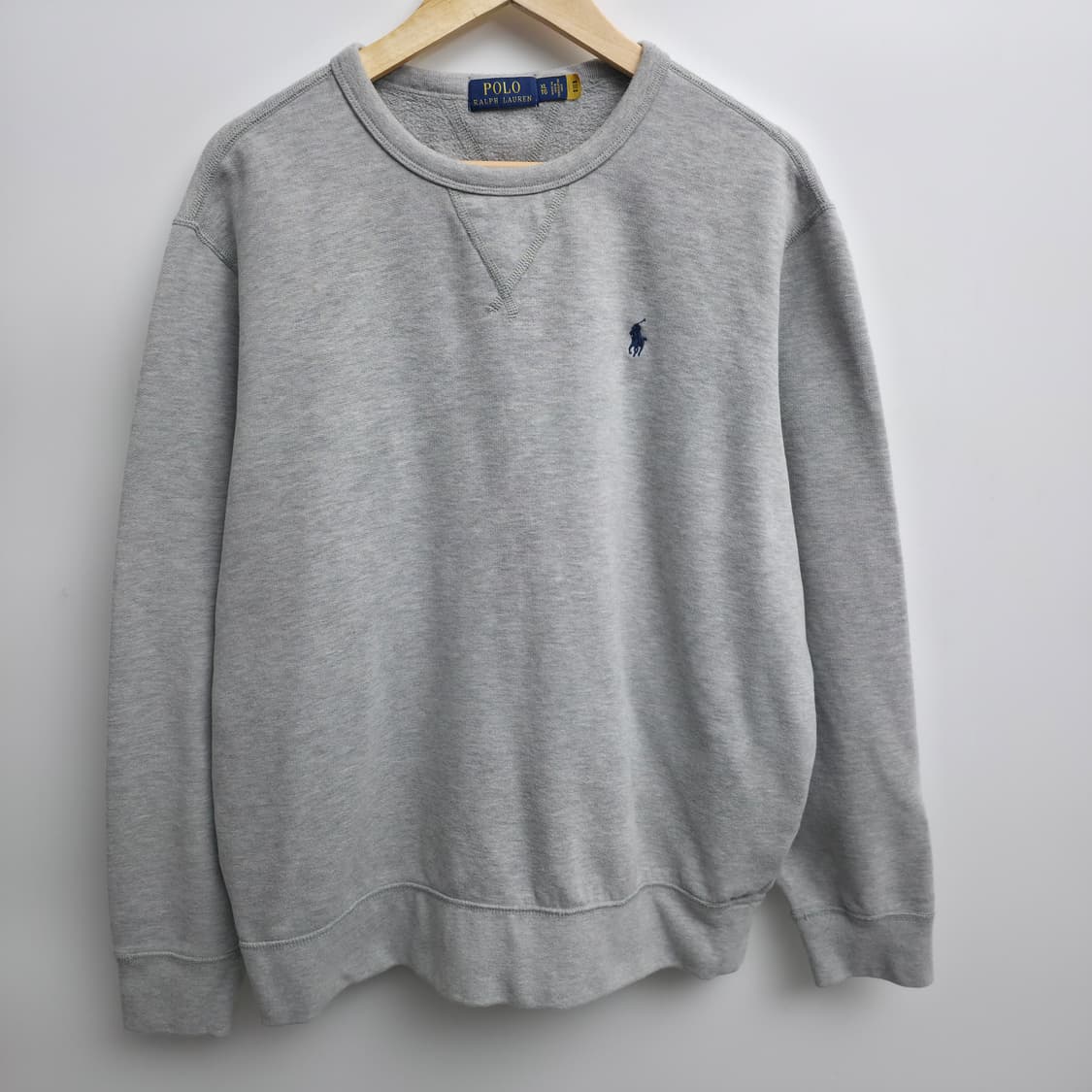 [XL] 폴로 랄프로렌 그레이 맨투맨 신형 큐알택 상품이미지1