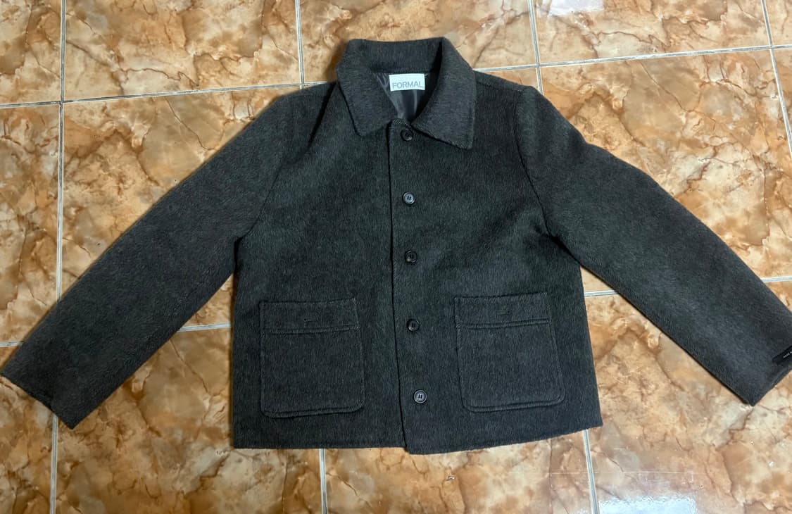 seezul 시즐 씨즐 아몬 핸드메이드 울코트 브라운 상품이미지2