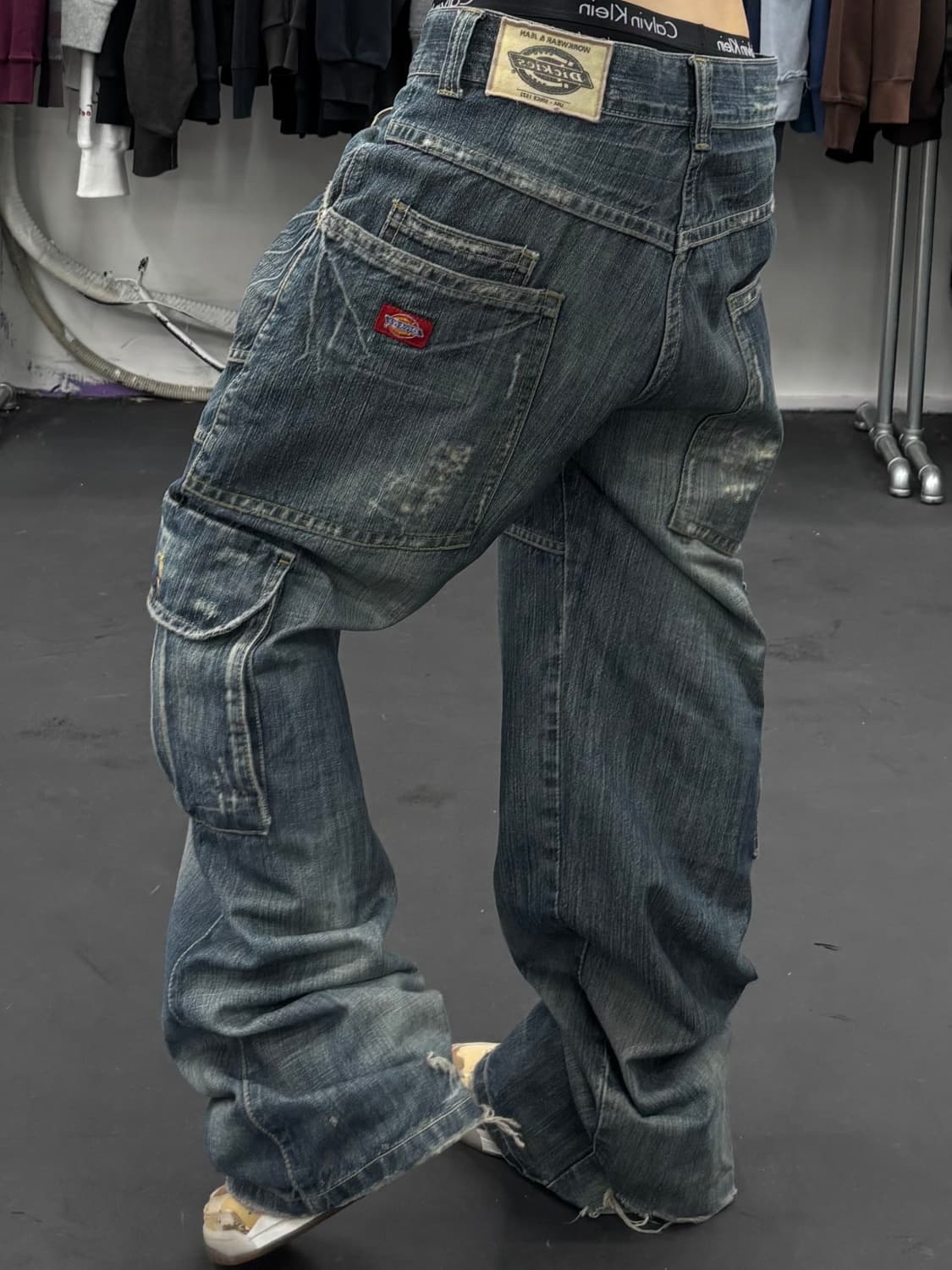 디키즈 워시드 데님 카고팬츠 상품이미지1