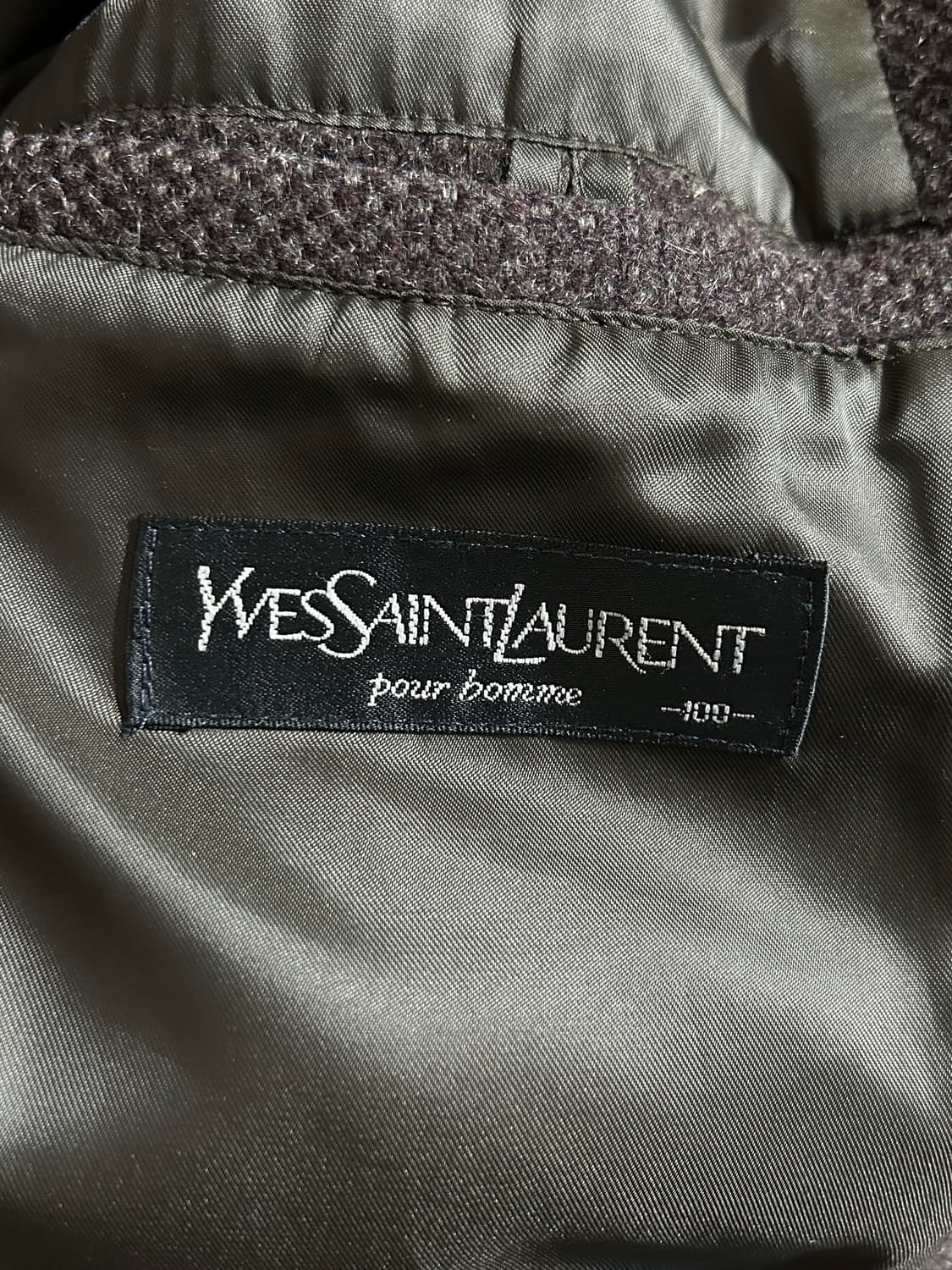 입생로랑 헤링본 울 코트 상품이미지7