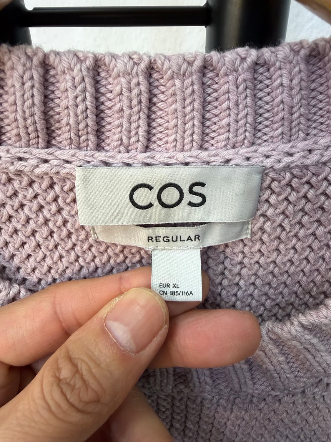 정품) COS 코스 남성 스트라이프 니트 탑 XL 상품이미지5