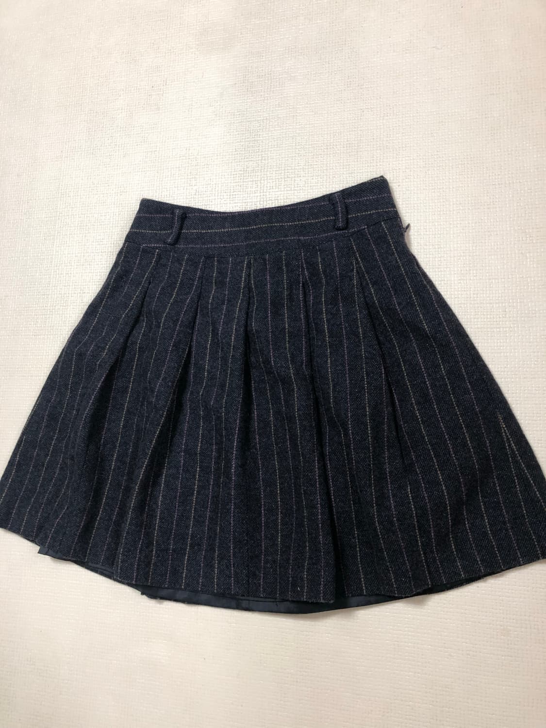 빈티지 그레이 비비드 스트라이프 스커트 상품이미지8