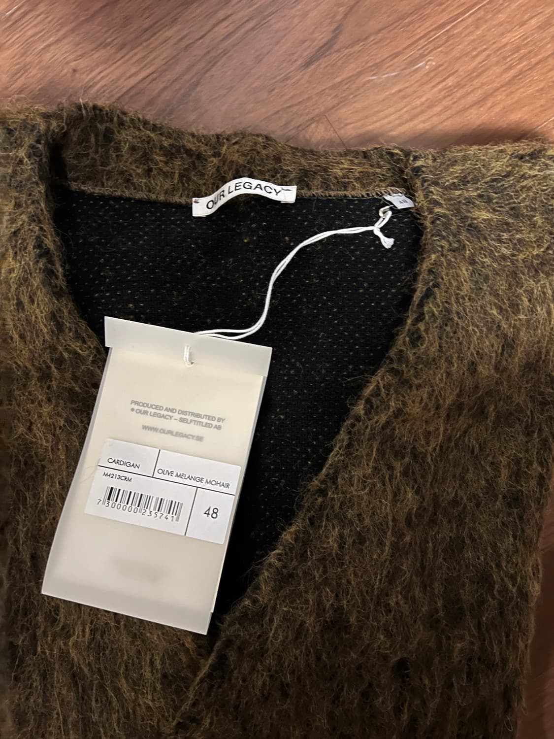 아워레가시 모헤어 가디건 브라운 48사이즈 상품이미지3