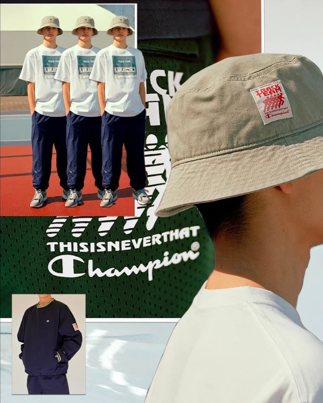 디스이즈네버댓 x 챔피온 버킷햇 상품이미지5