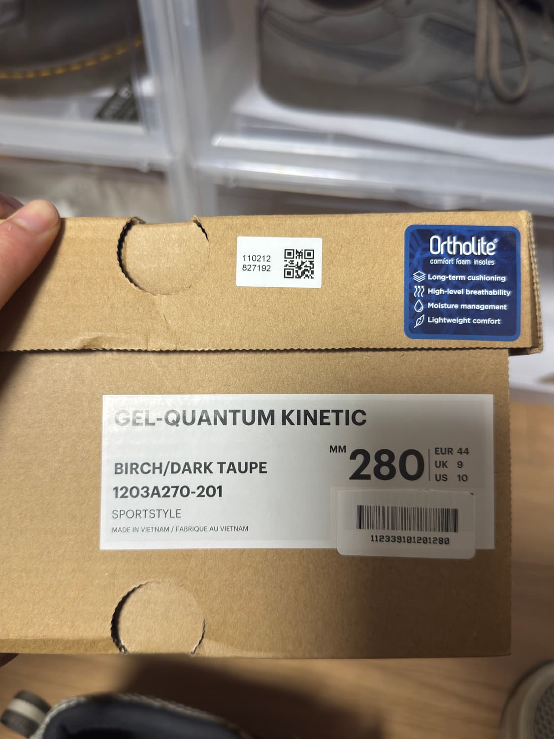 아식스 젤 퀀텀 키네틱 버치 다크 토프 280 상품이미지7