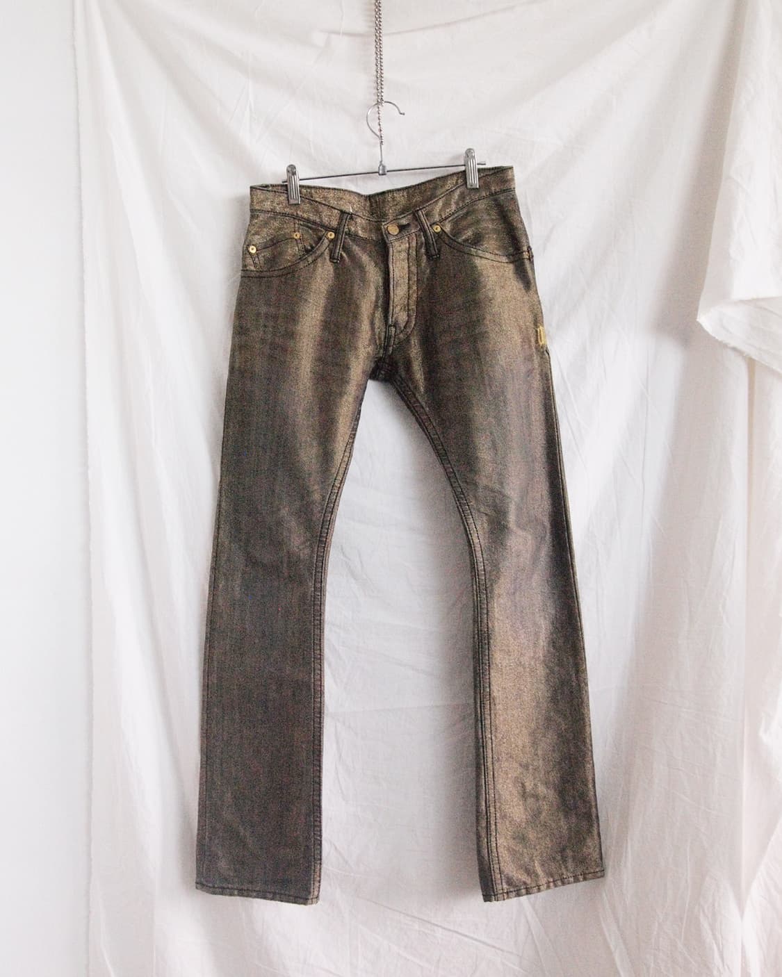 troiso jpn 골드 글리터 vkei 부츠컷 데님 상품이미지4