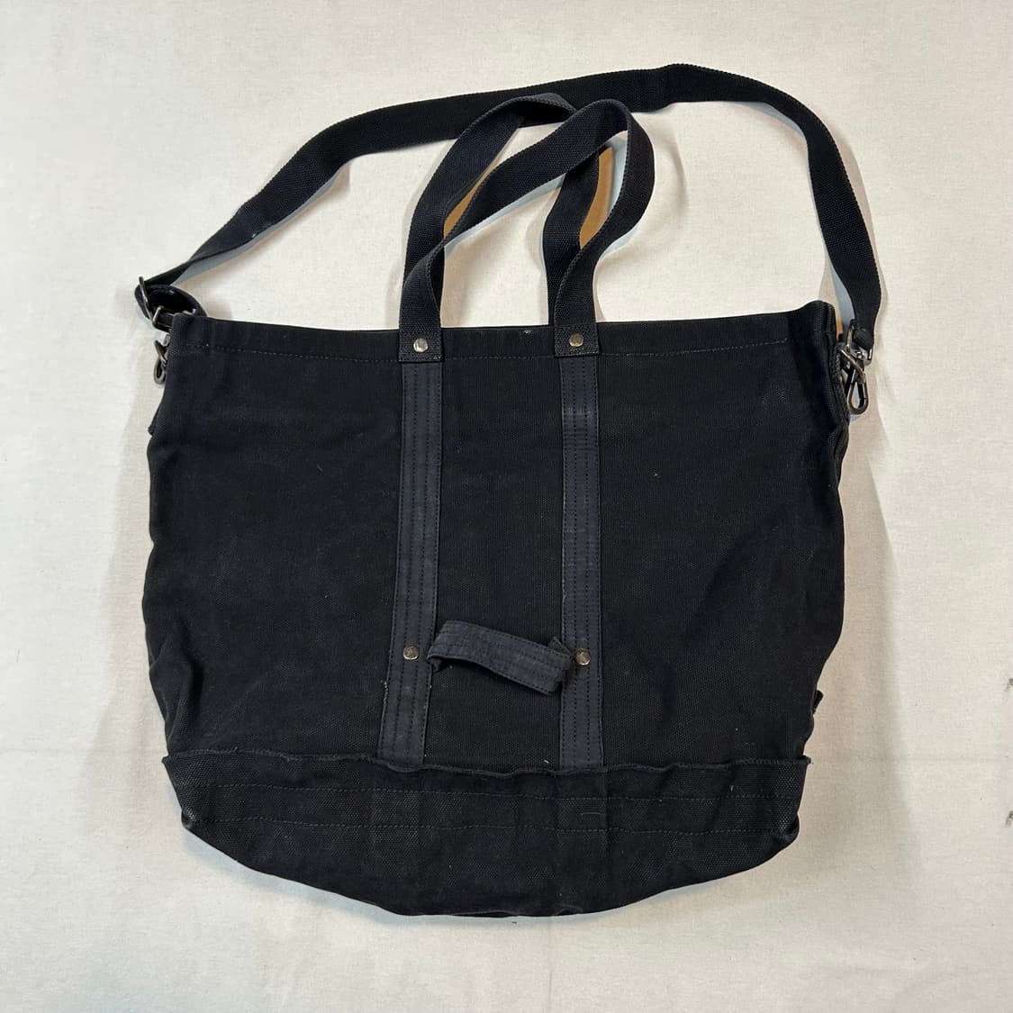 할리데이비슨 캔버스 토트백 숄더백 2way 가방 블랙 상품이미지6