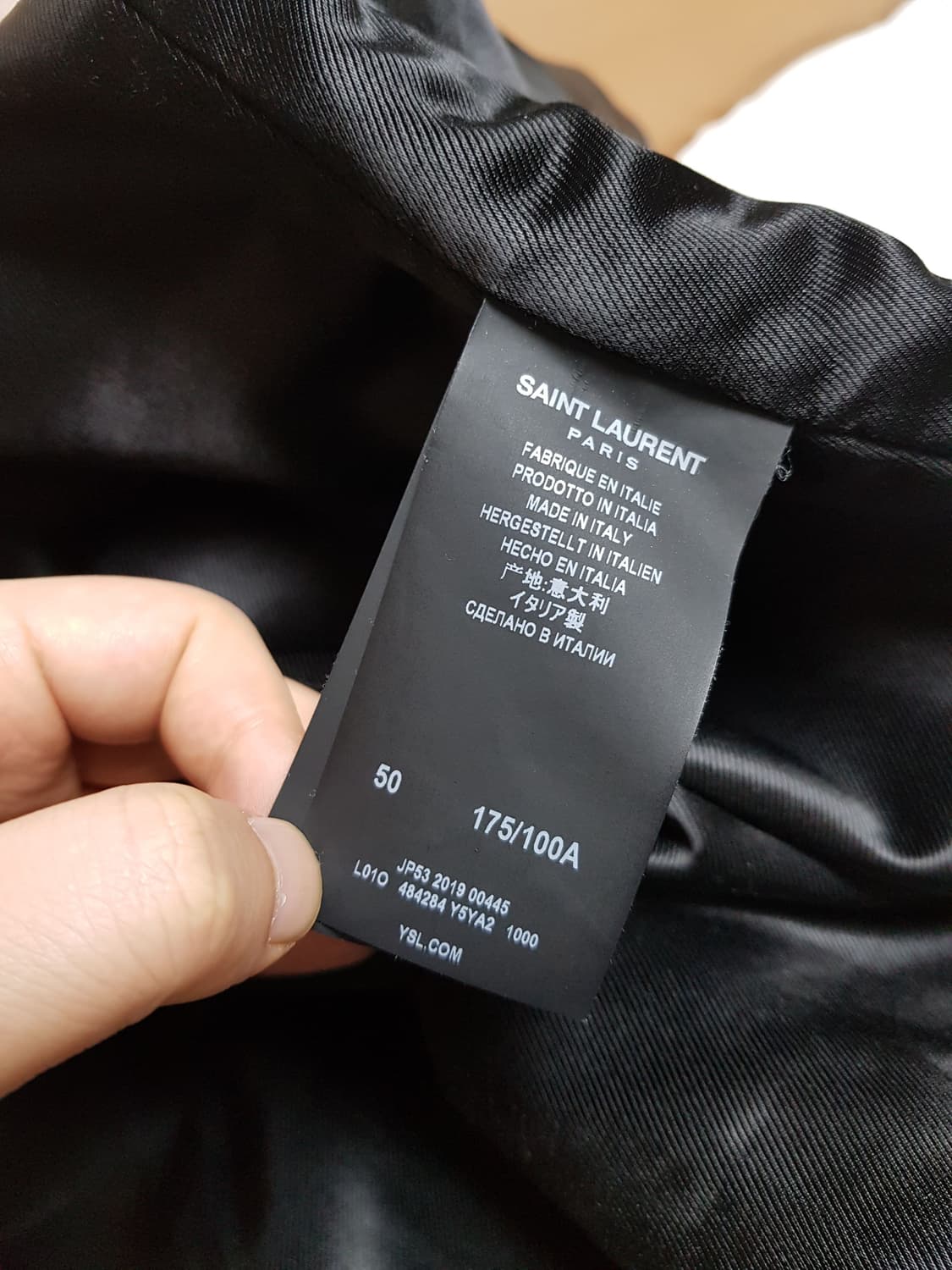 생로랑 램스킨 L01 라이더 자켓 블랙 상품이미지8