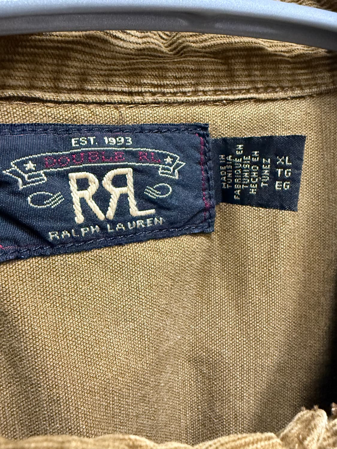 rrl 코듀로이웨스턴 셔츠 xl 상품이미지3