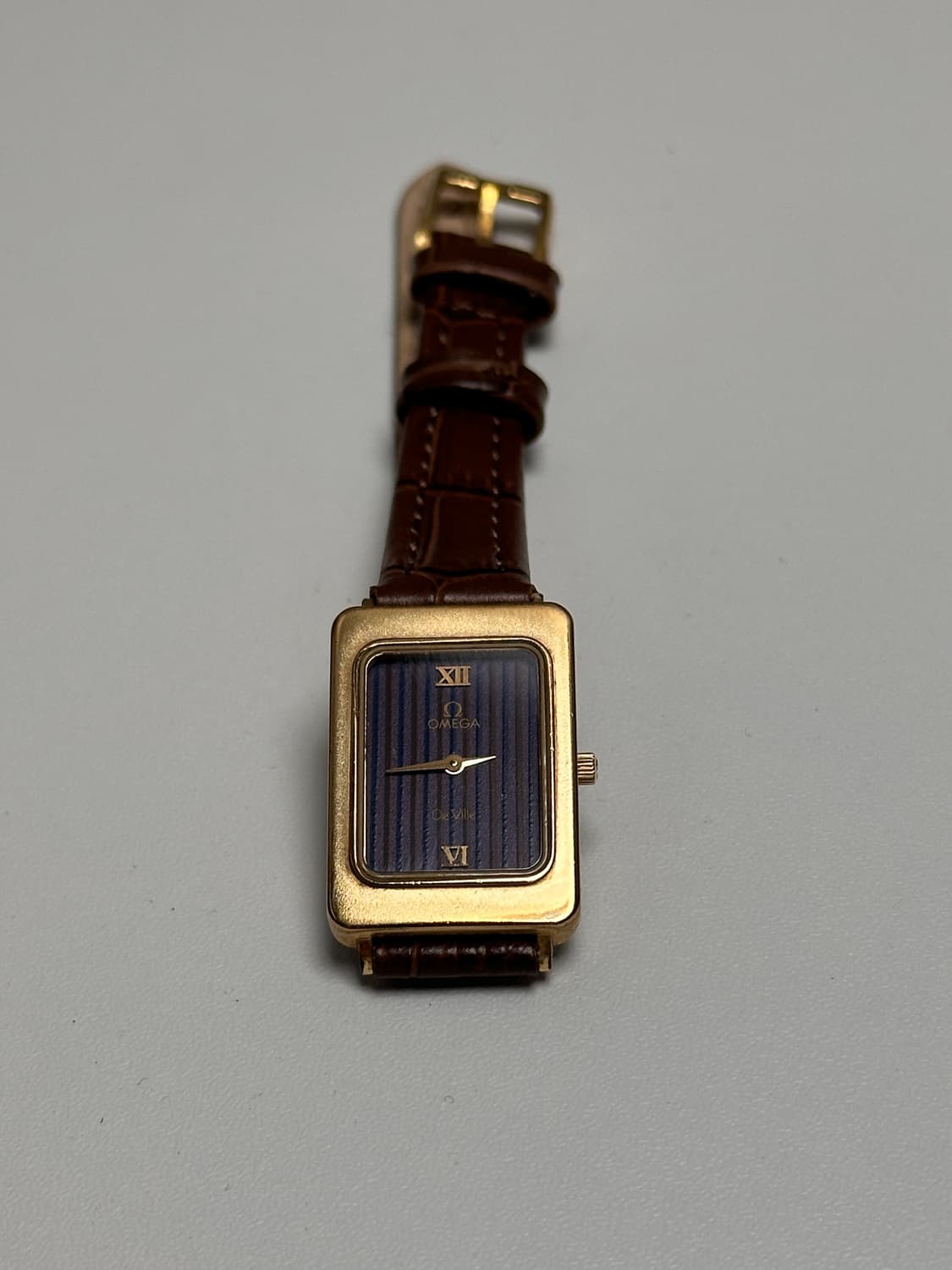 오메가 드빌 사각 골드 플레이트 쿼츠 시계 상품이미지5