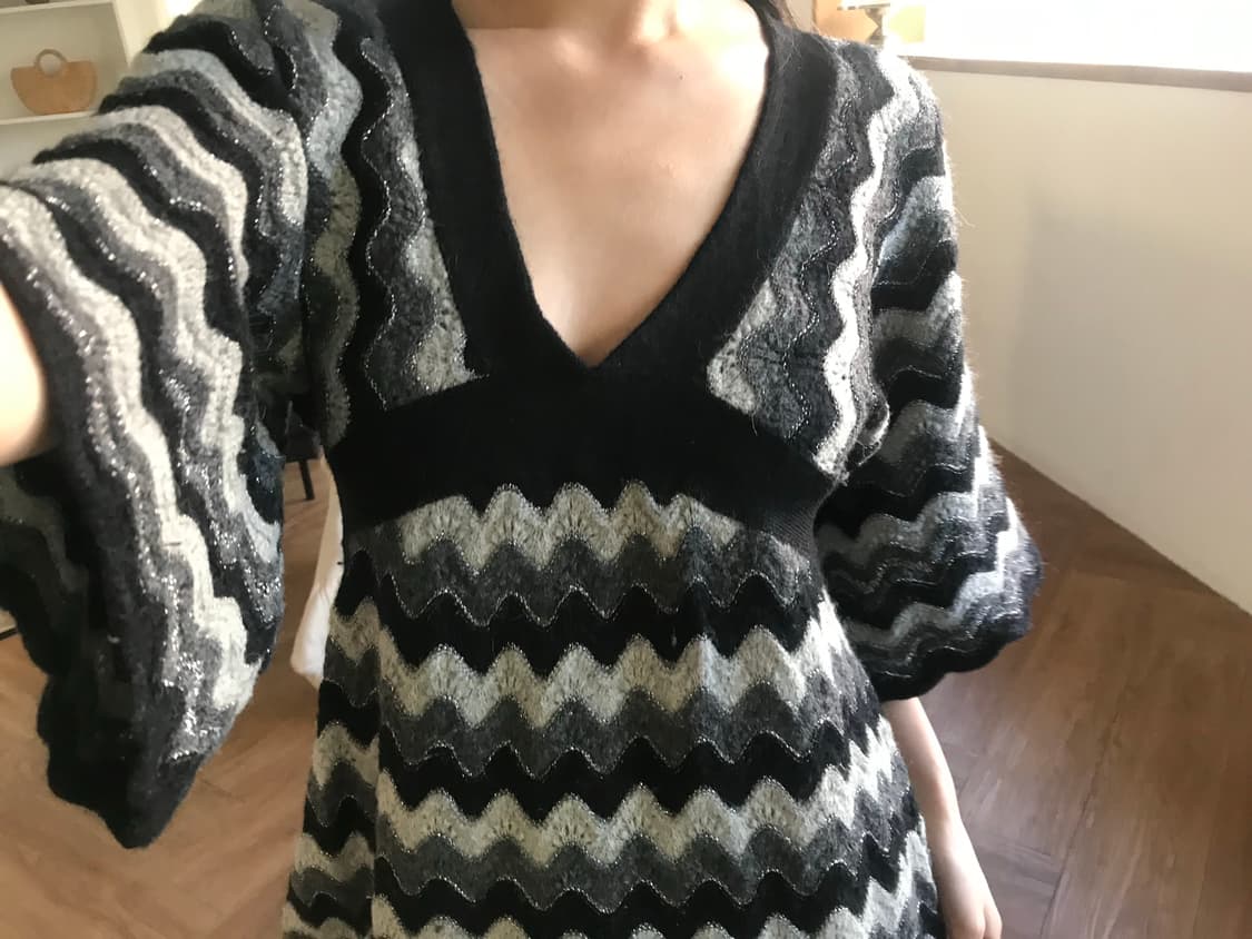 vintage knit one-piece 상품이미지3